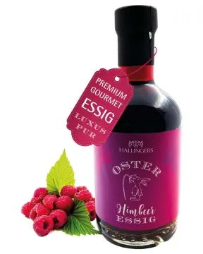 Oster-Essig (5,3% SäureWald-Himbeer-Balsam) - Gourmet-Essig, in Geschenk-Flasche