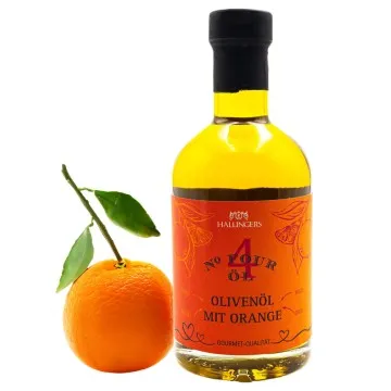 No. 4 (Natives Olivenöl Orange) - Premium-Öl, in Geschenk-Flasche