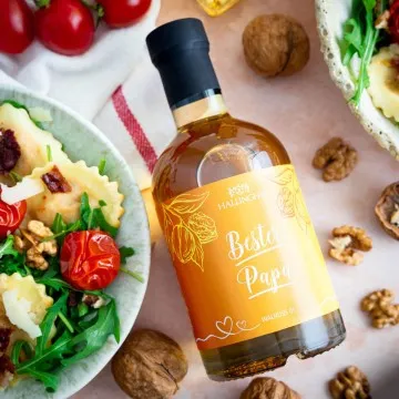 Bester Papa (Samtiges Walnussöl) - Premium-Öl, in Geschenk-Flasche