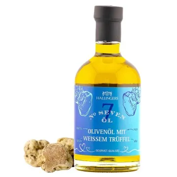 Trüffel-Olivenöl (mit weißem Trüffel) - Premium-Öl, in Geschenk-Flasche