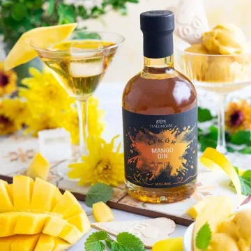 Mango-Gin (18% vol.) - Premium-Likör, in Geschenk-Flasche