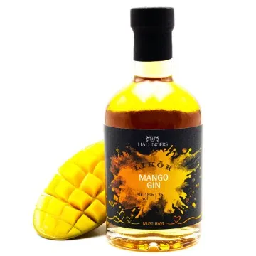 Mango-Gin (18% vol.) - Premium-Likör, in Geschenk-Flasche