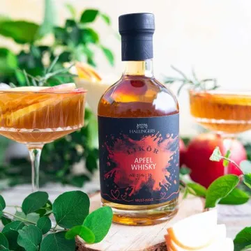 Apfel-Whisky (25% vol.) - Premium-Likör, in Geschenk-Flasche
