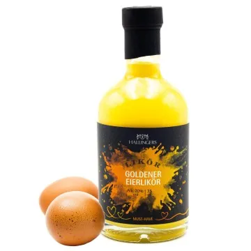 Eierlikör (20% vol.) - Edel-Sahnelikör, in Geschenk-Flasche