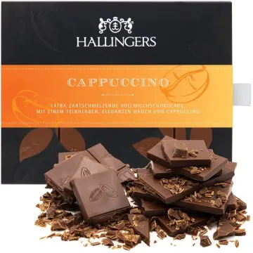 Vollmilch-Tafel Cappuccino (Cappuccino) - Schokolade, handmade ohne Alkohol