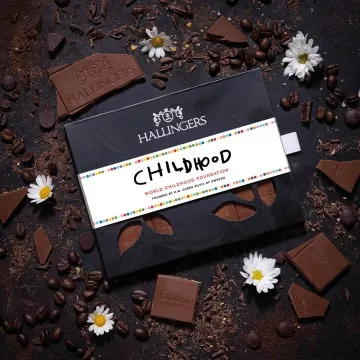 Vollmilch-Tafel Childhood (Pur) - Schokolade, handmade ohne Alkohol