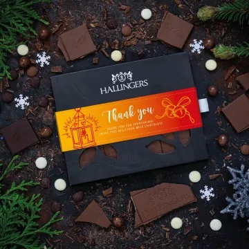 Vollmilch-Tafel Thank You (Pur) - Schokolade, handmade ohne Alkohol