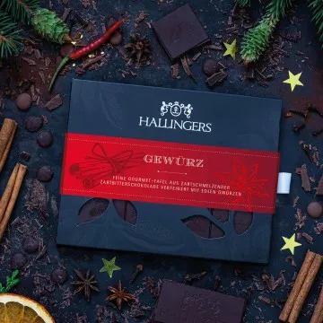 Zartbitter-Tafel Gewürz (Xms-Gewürz) - Vegane Schokolade, handmade ohne Alkohol