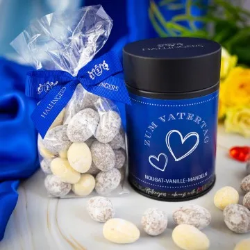 Zum Vatertag - Nougat-Mandeln, handmade ohne Alkohol