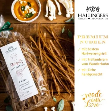 Steinpilz Nudeln - Edel-Pasta, aus Hartweizengries