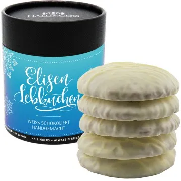 Weiße Schokolade XXL - Elisen-Lebkuchen, handmade hoher Kernanteil