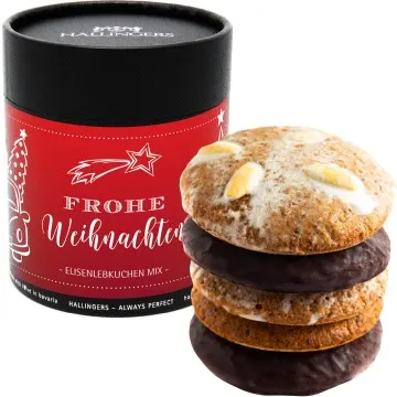 Frohe Weihnachten XXL - Elisen-Lebkuchen, handmade hoher Kernanteil