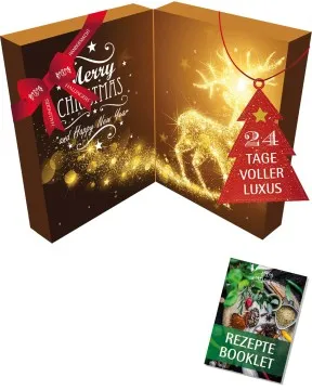 Adventskalender Christmas vibes XXL - Feinkost-Mix-Set, Gewürz, Essig & Öl im Glas