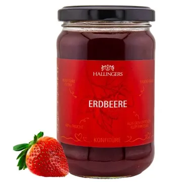 Erdbeere - Konfitüre, handgerührt Kupferkessel