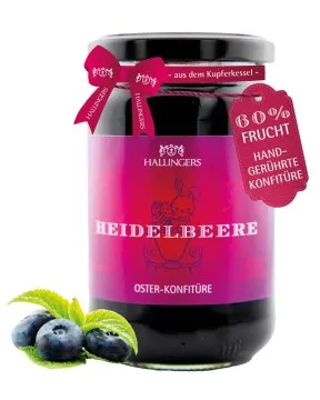 Oster Konfitüre (Waldheidelbeere) - Konfitüre, handgerührt Kupferkessel