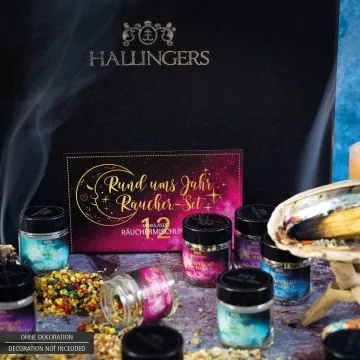 Ganz-Jahres-Set - Räucherwerk-Set, zum Räuchern Geschenkbox
