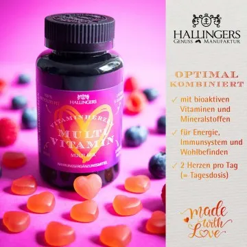 Multi, Herz - Multivitamin Gummies, 60 vegane Vitaminherzen