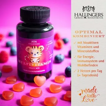 Multi, Tiger - Multivitamin Gummies, 60 vegane Vitaminherzen