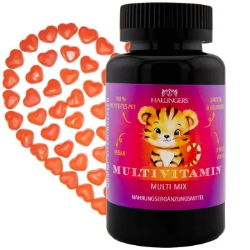 Multi, Tiger - Multivitamin Gummies, 60 vegane Vitaminherzen