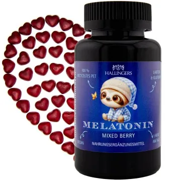 Melatonin, Faultier - gut schlafen Gummies, 60 vegane Vitaminherzen
