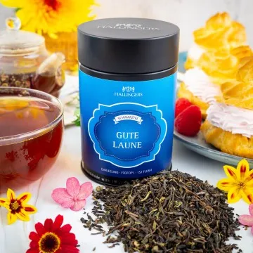 Gute Laune (mit Darjeeling - FTGFOP1 - 1st Flush) - Schwarzer Tee, loser Tee Geschenkdose