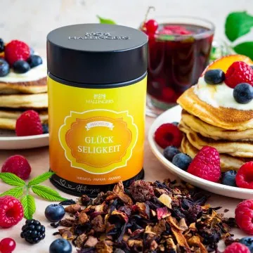 Glückseligkeit (mit Apfel, Hibiskus & Korinthe) - Früchtetee, loser Tee Geschenkdose