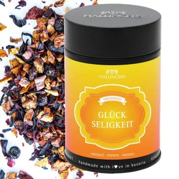 Glückseligkeit (mit Apfel, Hibiskus & Korinthe) - Früchtetee, loser Tee Geschenkdose