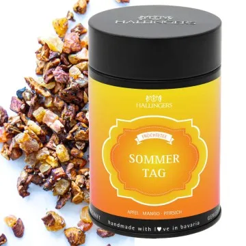 Sommertag (mit Apfel, Mango & Pirsich) - Früchtetee, loser Tee Geschenkdose