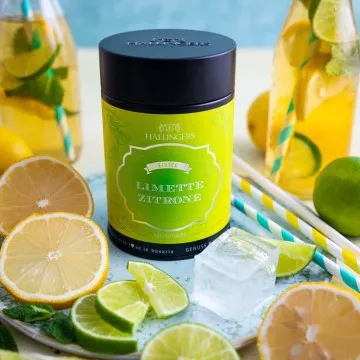 Limette-Zitrone (mit Limette, Zitrone & Ananas) - Cold Tea, loser Tee Geschenkdose