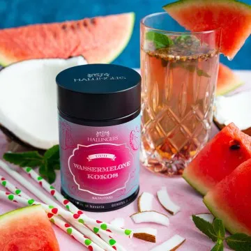 Wassermelone-Kokos (mit Erdbeer, Kokos & Limette) - Cold Tea, loser Tee Geschenkdose