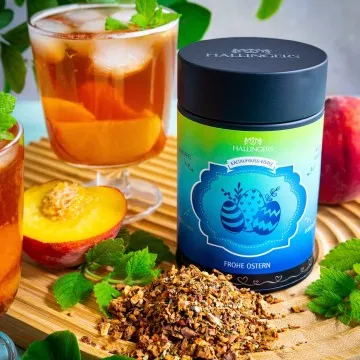 Frohe Ostern (mit Pfirsich, Hibiskus & Orange) - Cold Tea, loser Tee Geschenkdose
