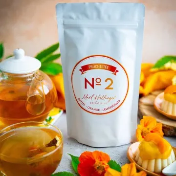 No. 2 (mit Dattel, Orange & Papaya) - Früchtetee, loser Tee im Beutel