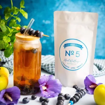 No. 5 (mit Heidelbeer, Hibiskus & Apfel) - Cold Tea, loser Tee im Beutel