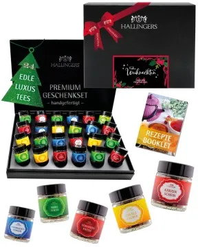 Frohe Weihnachten - Tee-Set, 24x loser Tee Geschenkbox