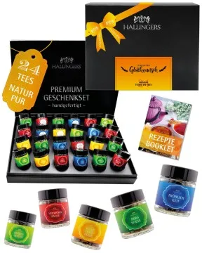 Herzlichen Glückwunsch - Tee-Set, 24x loser Tee Geschenkbox