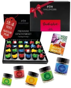 Dankeschön - Tee-Set, 24x loser Tee Geschenkbox