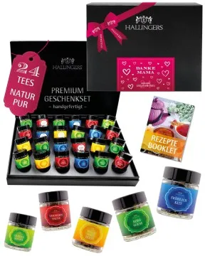 Danke Mama - Tee-Set, 24x loser Tee Geschenkbox