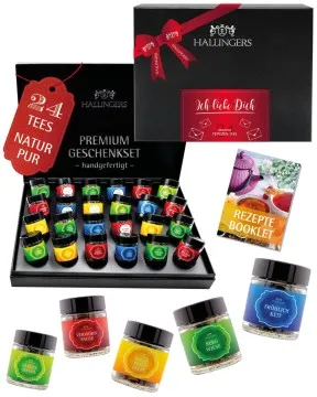 Ich liebe Dich - Tee-Set, 24x loser Tee Geschenkbox