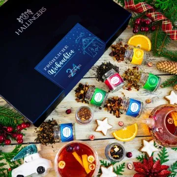 Fröhliche Weihnachten - Tee-Set, 24x loser Tee Geschenkbox