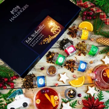 Frohe Weihnachten & ein Gutes Neues Jahr - Tee-Set, 24x loser Tee Geschenkbox