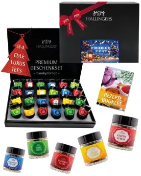 Frohes Fest - Tee-Set, 24x loser Tee Geschenkbox