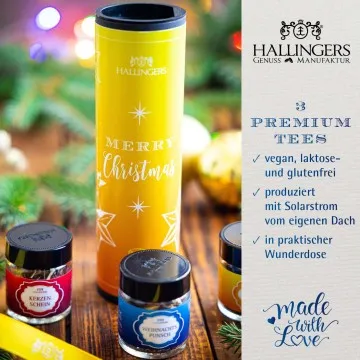Merry Christmas (vegane XMS-Tees) - Tee-Set, 3x loser Tee Geschenkdose