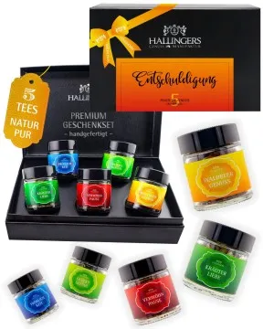 Entschuldigung - Tee-Set, 5x loser Tee Geschenkbox