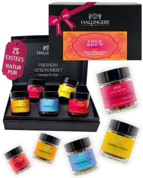 ColdBrew Kaltaufguss Orange-Pink - Tee-Set, 5x loser Tee Geschenkbox