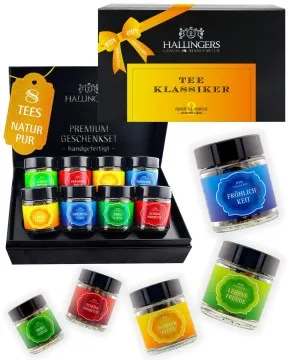 Tee Klassiker - Tee-Set, 8x loser Tee Geschenkbox