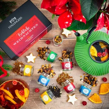 Fröhliche Weihnachten - Tee-Set, 8x loser Tee Geschenkbox