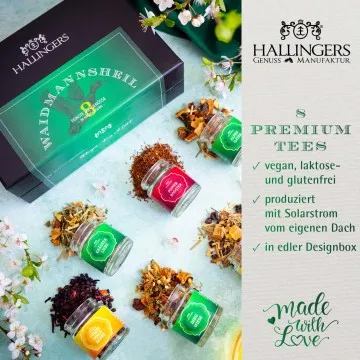 Waidmannsheil - Tee-Set, 8x loser Tee Geschenkbox