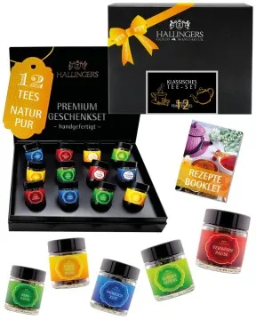 Klassisches Tee-Set - Tee-Set, 12x loser Tee Geschenkbox