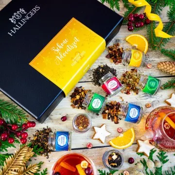Schöne Adventszeit - Tee-Set, 12x loser Tee Geschenkbox