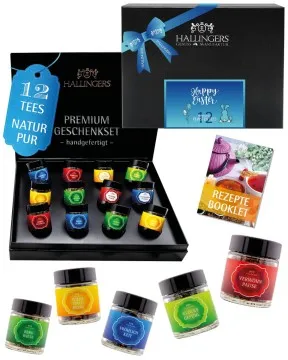 Happy Easter - Tee-Set, 12x loser Tee Geschenkbox